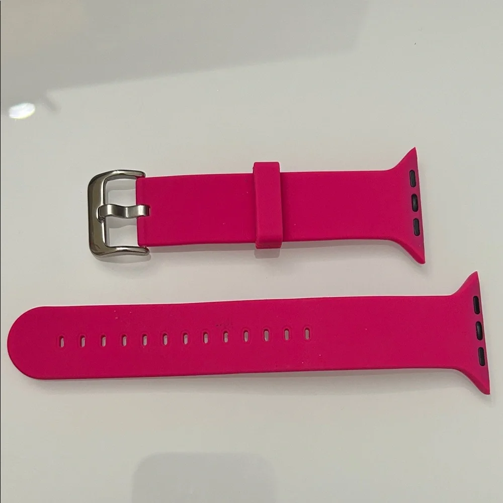 Pink Silicone Smartwatch Band size 42 mm